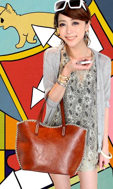 หมดค่ะ กระเป๋าสะพาย Maomao แบรนด์ดัง รุ่น m09-022 สีน้ำตาล ดีไซน์เก๋มาก